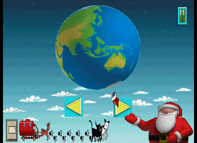 Game screenshot depicting the same scene, but with blocky and poorly-converted artwork.